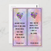 Bezauberndes farbiges Lesezeichen Postkarte (Vorne/Hinten)