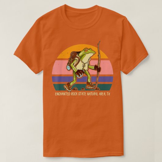 Bezauberndes Felsengebirge Naturpark Wanderfrösche T-Shirt (Design vorne)
