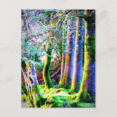 Bezauberndes Forest Abstrakt Art Postkarte (Vorderseite)