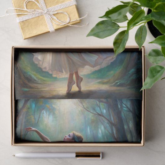 Bezauberndes Forest Ballerina Decoupage Seidenpapier (Geschenk)