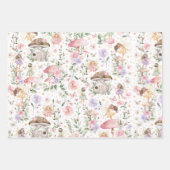 Bezauberndes Forest Fairies Birthday Garden Tea Pa Geschenkpapier Set (Vorderseite)