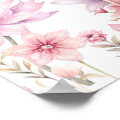 Bezauberndes Forest Fairy Floral Girl Willkommen Poster (Ecke)