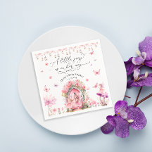 Bezauberndes Forest Fairy Flower Garden Napkins