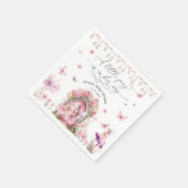 Bezauberndes Forest Fairy Flower Garden Napkins Serviette (Ecke)