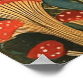 Bezauberndes Forest Happy Couple Morning Poster (Ecke)