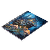 Bezauberndes Forest Mushrooms Burg Fantastische Ku Notizblock (Linke Seite)