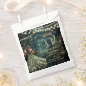 Bezauberndes Forest Sage Grünes Kleid Quinceañera Geschenktütchen (Ausgeschnitten)