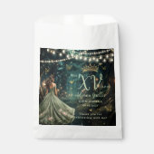 Bezauberndes Forest Sage Grünes Kleid Quinceañera Geschenktütchen (Vorderseite)