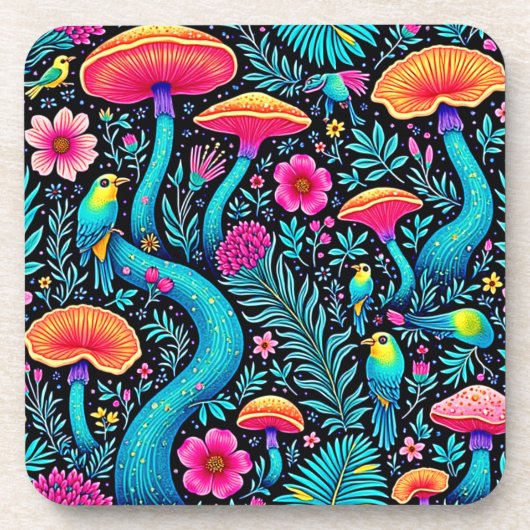 Bezauberndes Forest Whimsical Dream Design Getränkeuntersetzer (Vorderseite)