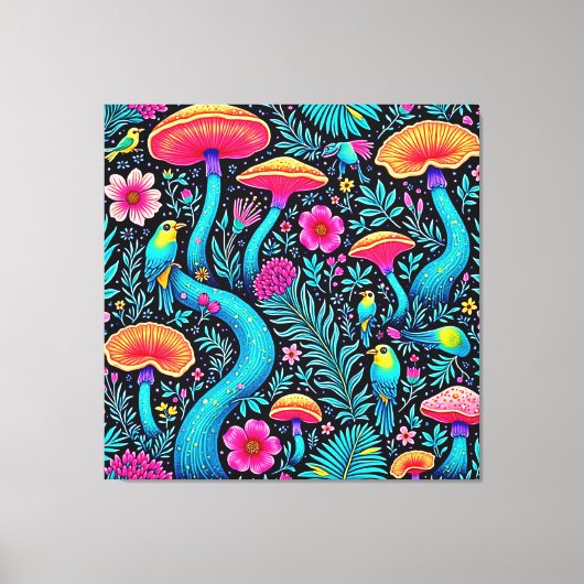 Bezauberndes Forest Whimsical Dream Design Leinwanddruck (Vorderseite)