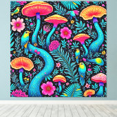 Bezauberndes Forest Whimsical Dream Design Leinwanddruck (Insitu (Holzboden))