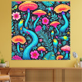 Bezauberndes Forest Whimsical Dream Design Leinwanddruck (Insitu (Wohnzimmer))