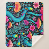 Bezauberndes Forest Whimsical Dream Design Sherpadecke (Vorderseite)