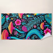 Bezauberndes Forest Whimsical Dream Design Strandtuch (Vorderseite)