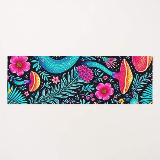 Bezauberndes Forest Whimsical Dream Design Yogamatte (Vorderseite (Horizontal))