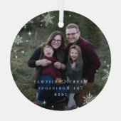 Bezauberndes Foto für Frost Custom Capture Ornament Aus Glas (Rückseite)