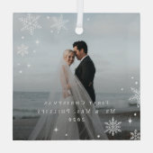 Bezauberndes Foto für Frost Custom Capture Ornament Aus Glas (Rückseite)