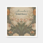 Bezauberndes Gardasee Jugendstil-Brautparty Serviette (Vorderseite)