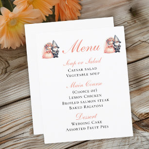Bezauberndes Garden Orange Rustikales Hochzeitsmen