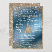 Bezauberndes Garden Quinceanera Party Einladung (Vorne/Hinten)