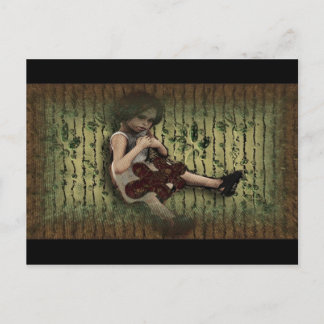 Bezauberndes Gartenspiel Postkarte