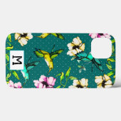 Bezauberndes Gartenwasser Wasserfarbe Hummingvögel Case-Mate iPhone Hülle (Rückseite (Horizontal))