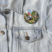 Bezauberndes Gnome mit Wasserkocher Button (Beispiel)