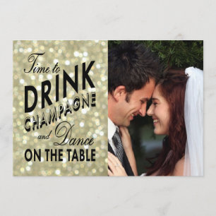 Bezauberndes Gold Save the Date