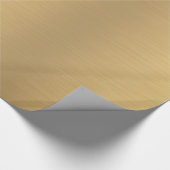 Bezauberndes Goldmodernes elegantes glattes Geschenkpapier (Ecke)
