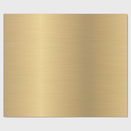 Bezauberndes Goldmodernes elegantes glattes Geschenkpapier (Flach)