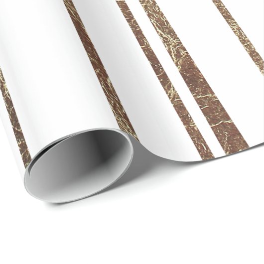 Bezauberndes Goldtropische Palmen auf Weiß Geschenkpapier (Rolleneckpunkt)