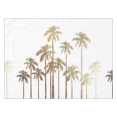 Bezauberndes Goldtropische Palmen auf Weiß Tischdecke (Vorderseite (Horizontal))