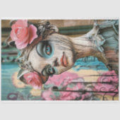 Bezauberndes Gotisches Pariser Gargoyle-Dekoupage Seidenpapier (Vorderseite)