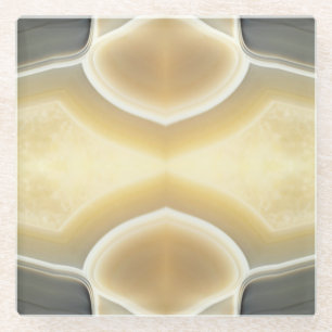 Bezauberndes graues beige glasuntersetzer