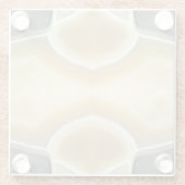 Bezauberndes graues beige glasuntersetzer (Rückseite)