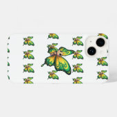 Bezauberndes Green & Yellow Butterfly Phone Case iPhone Hülle (Rückseite (Horizontal))