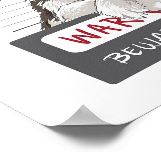 bezauberndes Happy Husky Poster (Ecke)