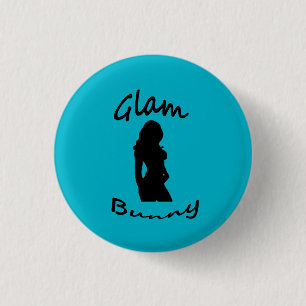 Bezauberndes Häschen-Logo-Button Button