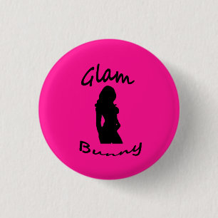 Bezauberndes Häschen-Logo-Button Button