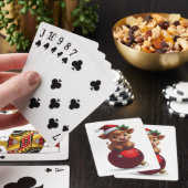 bezauberndes Highland-Babyrind sitzend Spielkarten (In Situ)