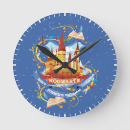 Bezauberndes HOGWARTS™ Schloss Harry Potters | Runde Wanduhr