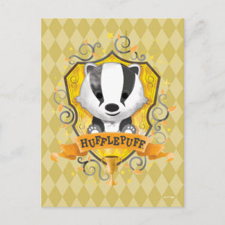 Bezauberndes HUFFLEPUFF™ Wappen Harry Potter | Postkarte
