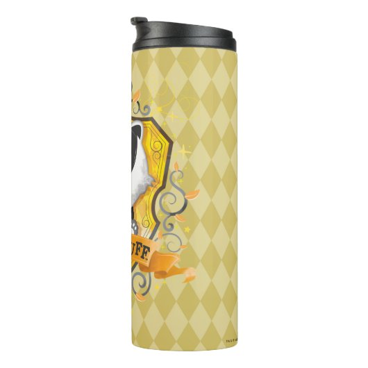 Bezauberndes HUFFLEPUFF™ Wappen Harry Potter | Thermosbecher (Nach rechts gedreht)