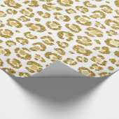 Bezauberndes Imitat-funkelnd Goldleopard Geschenkpapier (Ecke)