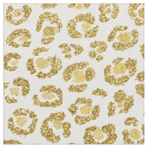 Bezauberndes Imitat-funkelnd Goldleopard Stoff
