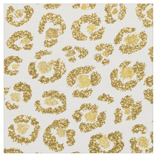 Bezauberndes Imitat-funkelnd Goldleopard Stoff (Nahaufnahme)