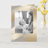 Bezauberndes Imitat-Goldabstrakte Swashes auf Karte (Gelbe Blume)