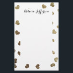 Bezauberndes Imitat-Goldherz-Muster Briefpapier<br><div class="desc">Ist- dieses elegante und bezaubernde Imitat Druckgoldherzmuster für die trendy und stilvolle Frau perfekt. Sein nobler und schicker Druck ist für viele Geschenke und Gelegenheiten groß. Genießen Sie diesen modernen und niedlichen Entwurf für Ihren folgenden Kauf!</div>