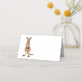 bezauberndes Känguru Platzkarte (Rückseite)