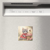 bezauberndes Kätzchen-Magnet Magnet (In Situ (Geschirrspüler))